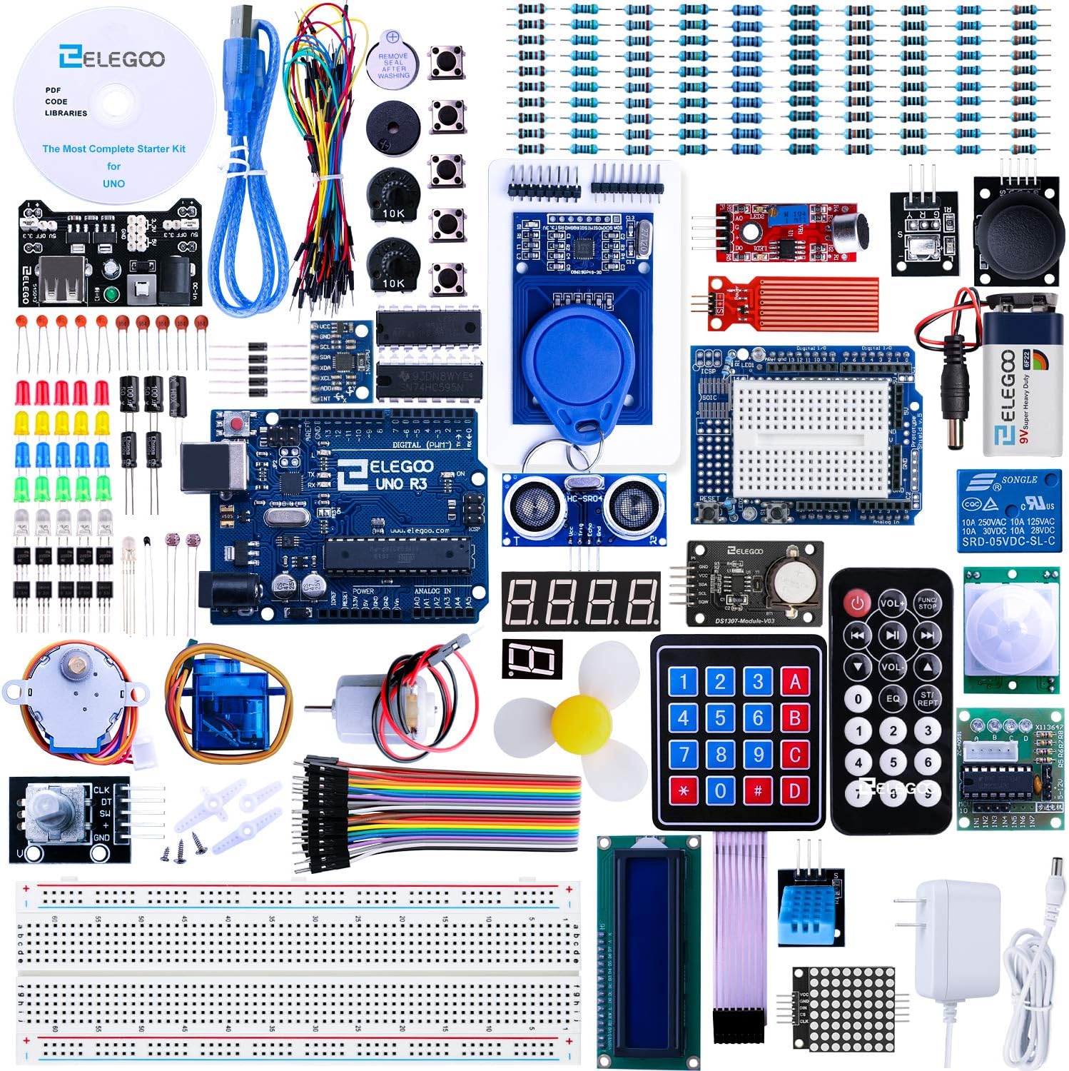 Kit de démarrage Arduino UNO R3 – Version complète pour apprentissage et prototypage