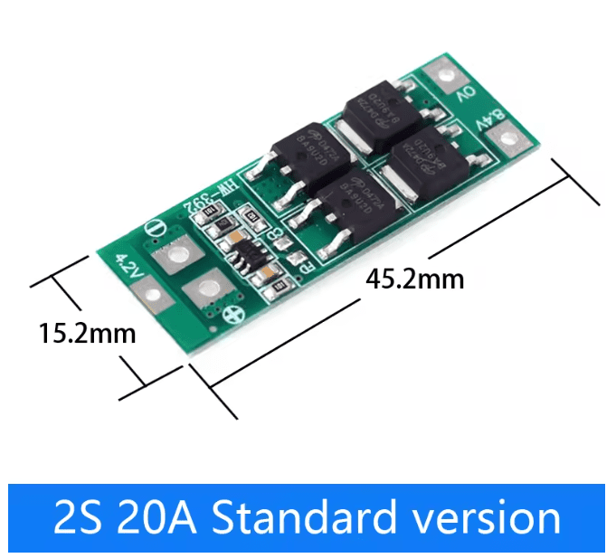 BMS 2S 20A – 8,4V – Protection batterie lithium 18650 version standar – Image 4