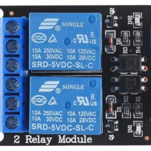 Module relais 2 canaux – PCB noir – Carte de commande multiple
