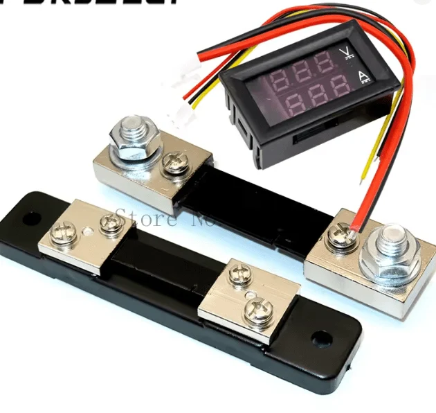 Mini voltmètre / ampèremètre numérique DC 0-100V – Double affichage LED bleu & rouge - Image 5