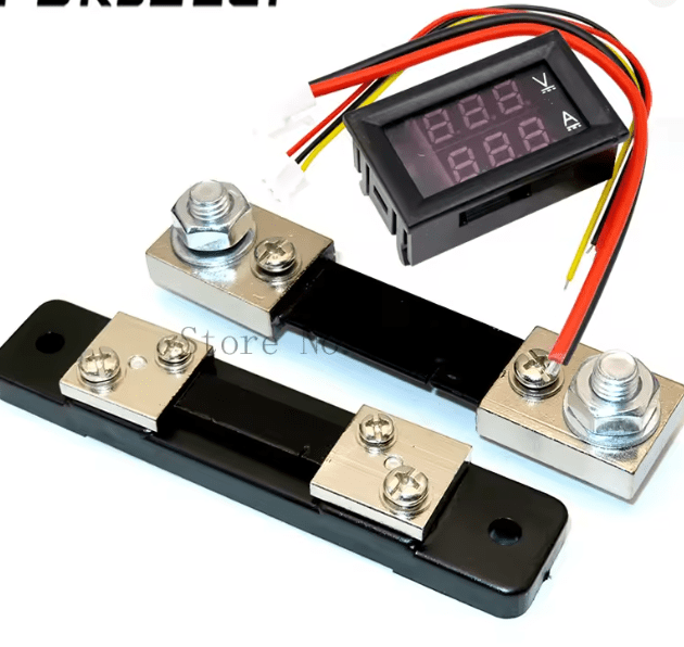 Mini voltmètre / ampèremètre numérique DC 0-100V – Double affichage LED bleu & rouge – Image 5