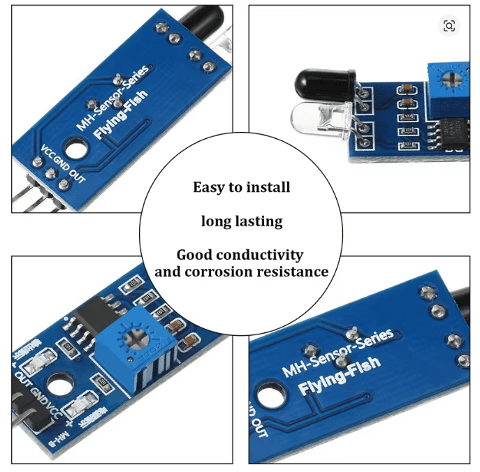 Module d’évitement d’obstacles IR – Capteur infrarouge pour Arduino – Image 4