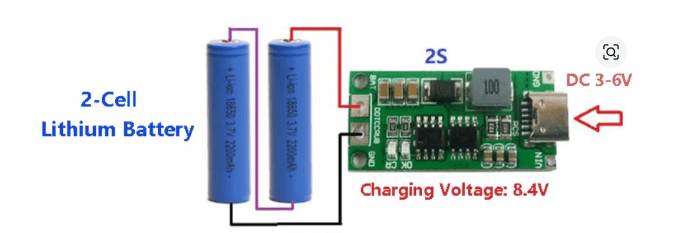 Chargeur batterie lithium 2S 8,4V – Type-C – Li-Ion / LiPo 7,4V – Image 5
