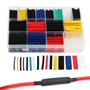 Boîte de 530 pièces de tubes thermorétractables assortis