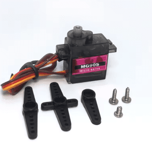 Servo moteur MG90S – Micro Servo 9g à engrenages métalliques (4.8V–6V)