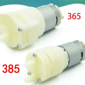 Pompe miniature DC 12V – Moteur 365 / 385 – Auto-amorçante