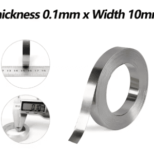 Bande de nickel pour soudure par points 0.1mm*8mm*10m– Rouleau pour batteries 18650