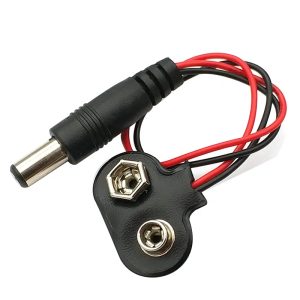 Adaptateur clip batterie 9V vers fiche DC