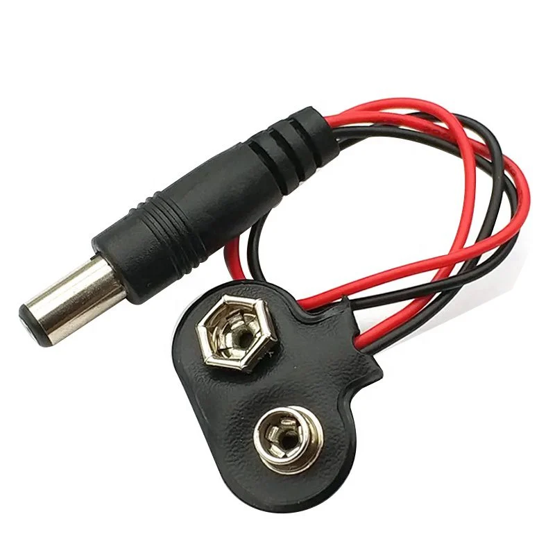 Adaptateur clip batterie 9V vers fiche DC