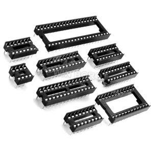 Supports de circuits intégrés DIP – 2.54 mm (DIP6 à DIP40)