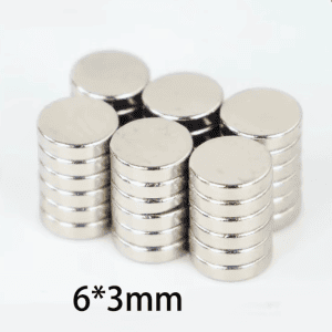 Aimant Néodyme Super Puissant à Disque 6 × 3 mm