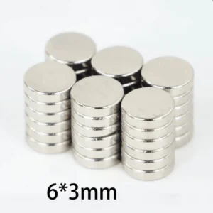Aimant Néodyme Super Puissant à Disque 6 × 3 mm