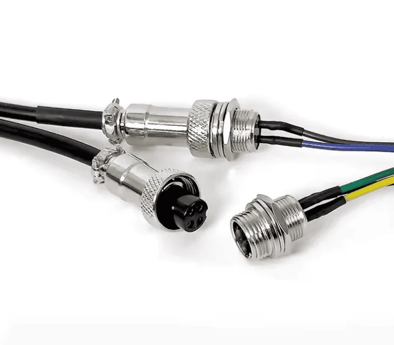 Connecteur aviation GX12 4 broches – Mâle et Femelle