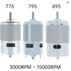 Moteur à courant continu 775 / 795 / 895 – 12 V - 24 V – Double roulement à billes